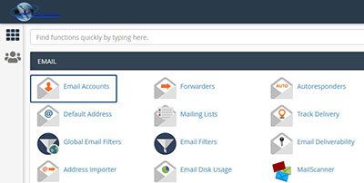 cpanel email address account