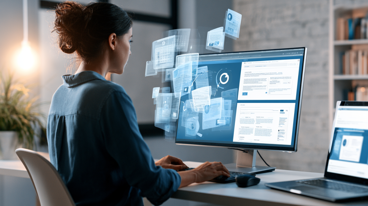 a photo of a website being actively maintained and updated by a web designer